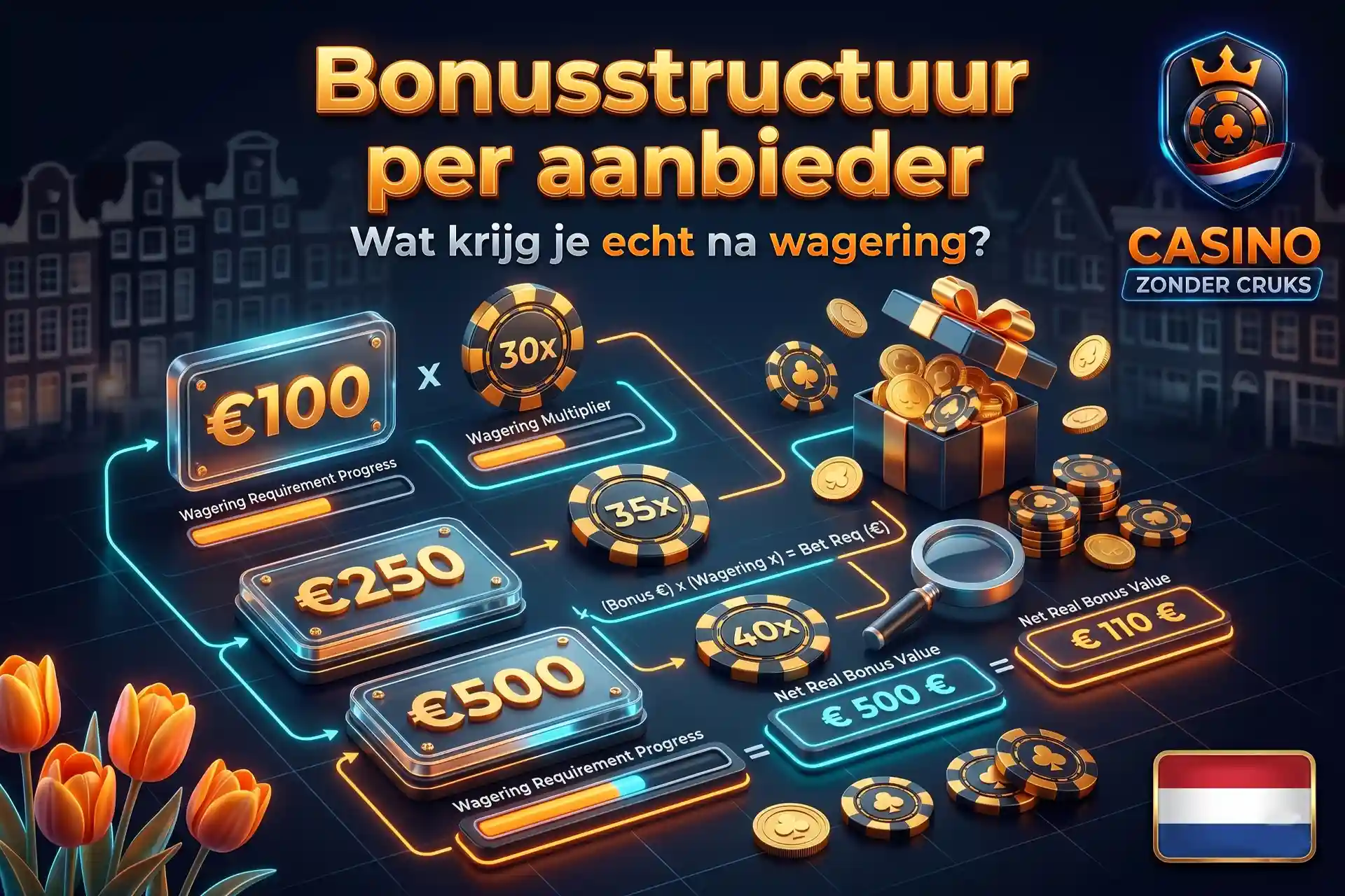 Online casino zonder Cruks met bonusaanbiedingen en voorwaarden